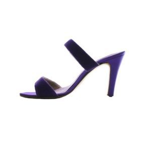 COPY - RAYNE Purple Velour Sandal Heels Size 7.5